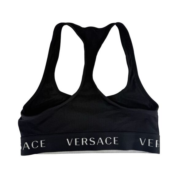 VERSACE Black Logo Sports Bra - Picture 5 of 6
